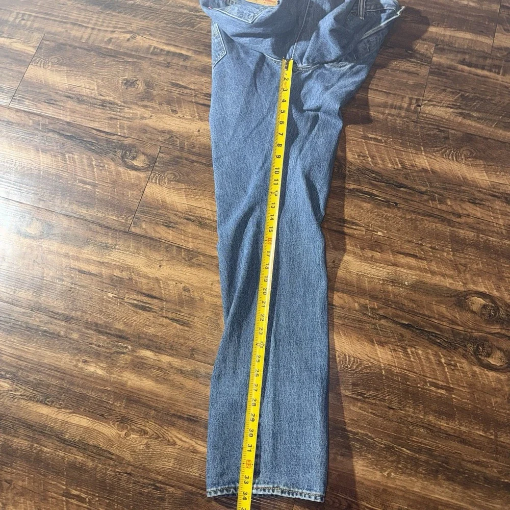 Levi's 501 Button Fly Straight Leg Blue Jeans Men's 35x34
